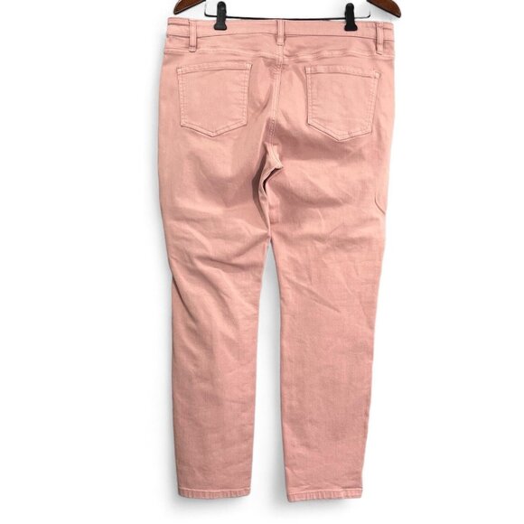 Buffalo David Bitton Jeans Women 12/32 Pink Aubrey Mid Rise Stretch Ankle Grazer - Picture 2 of 14